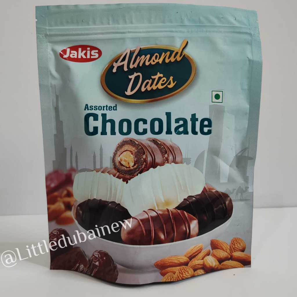 

JAKIS chocolate Almond dates, Coklat Arab