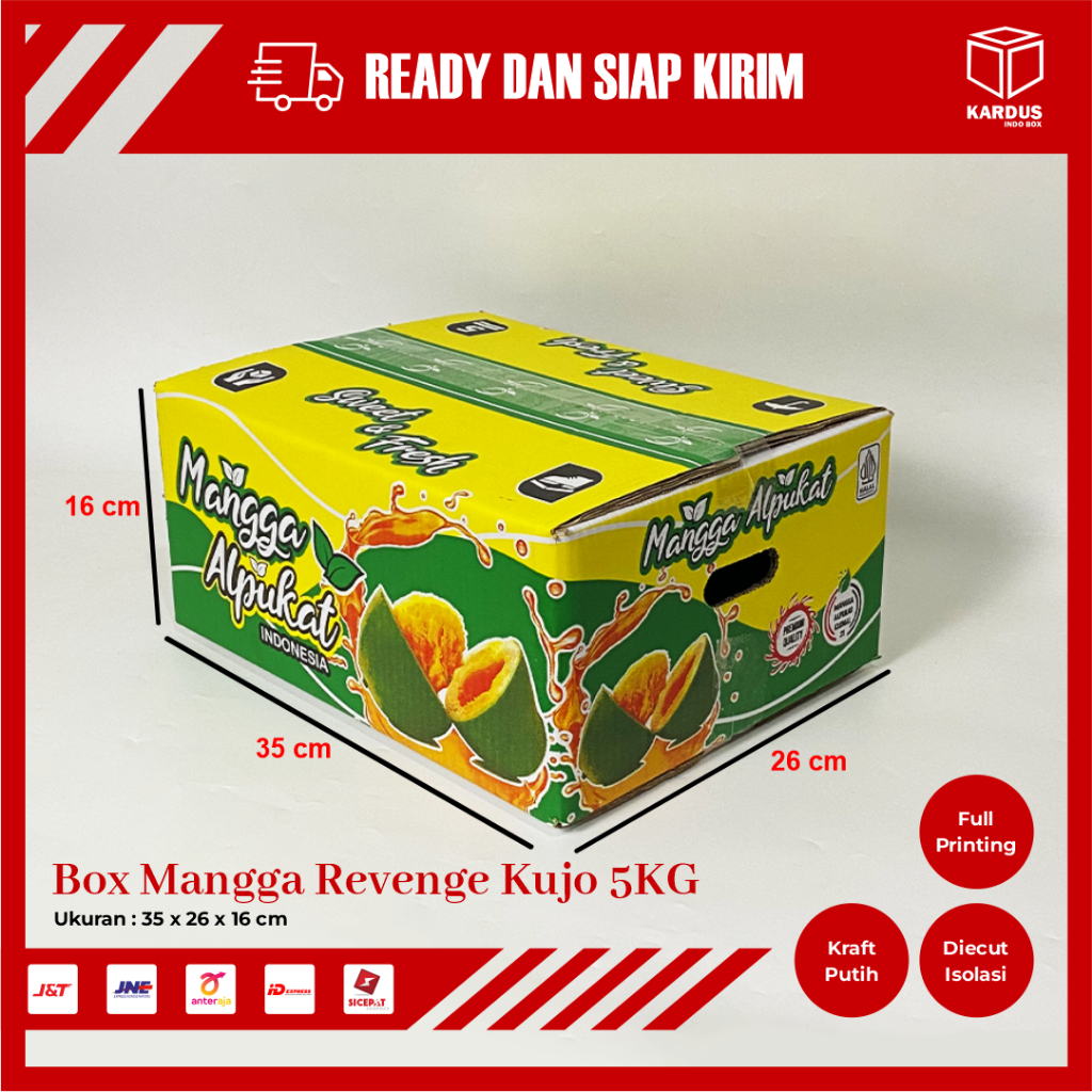 

KARDUS / BOX BUAH MANGGA 5 KG + PARTISI 12