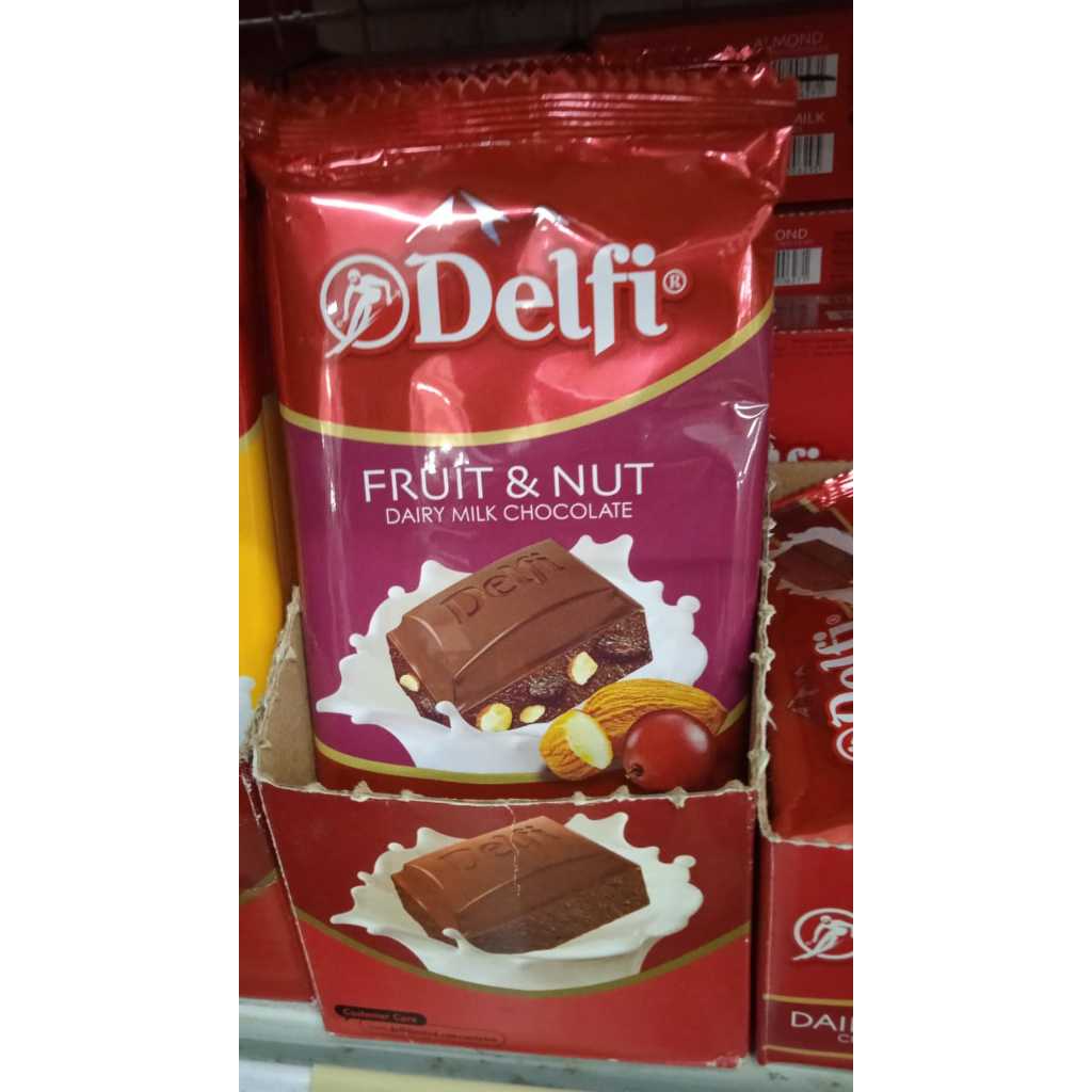 

DELFI BAR FRUIT NUT DAIRY MILK CHOCOLATE 125