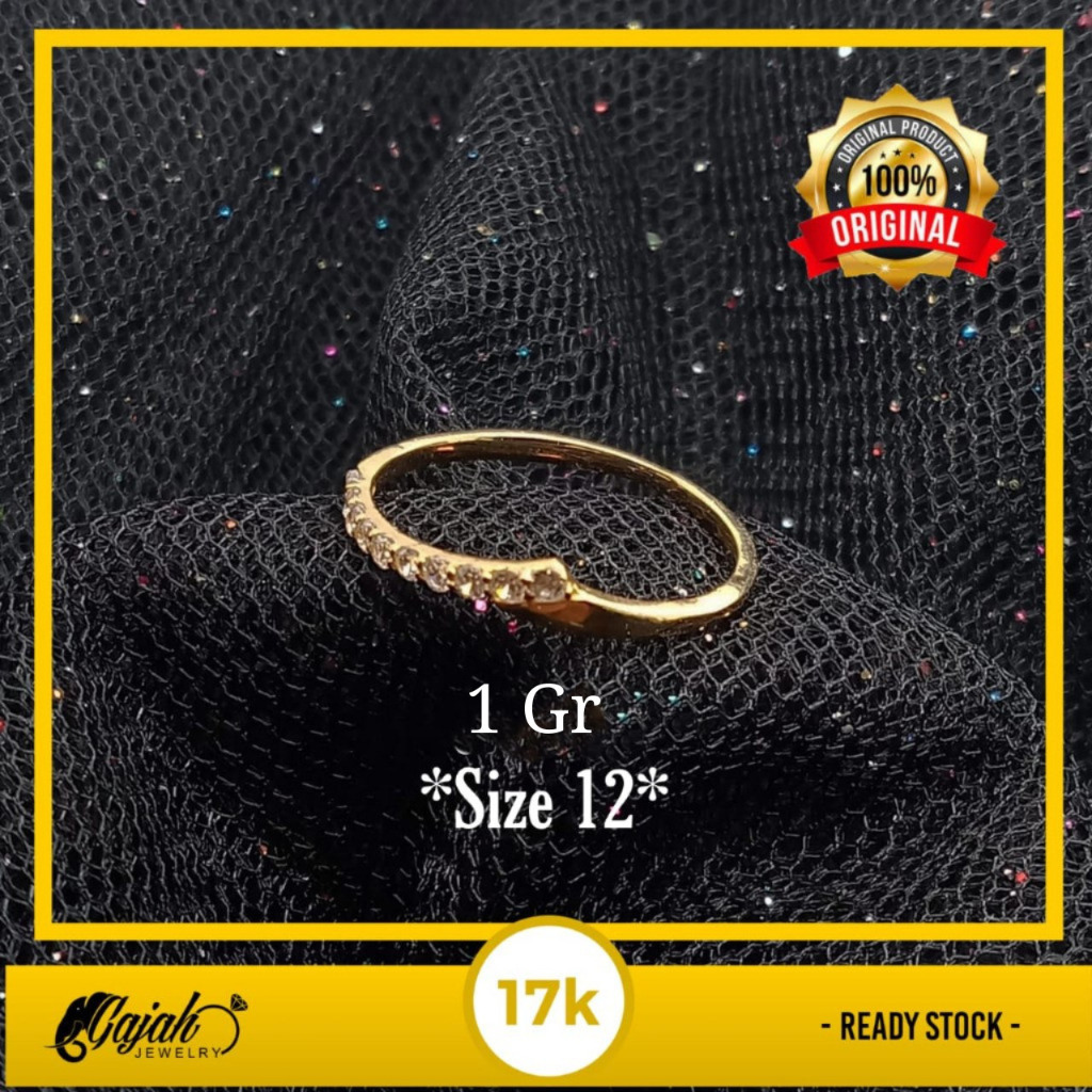 Cincin Emas 17K - Toko Emas Gajah Online - 1 Gr - 4746