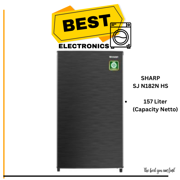 Kulkas 1 Pintu Sharp SJ N182N HS SJN182NHS SJ N182N SJ N182 182N 182 Lemari Es 1Pintu Sharp Kulkas