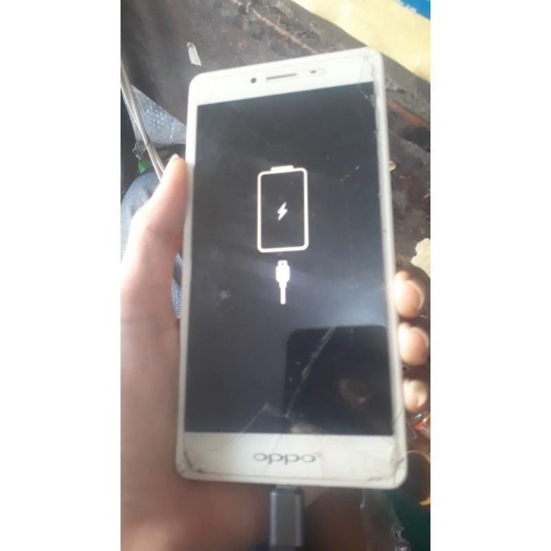 lcd tc retak hp OPPO A53 (2015)  minus tc retak ori cabutan Normal