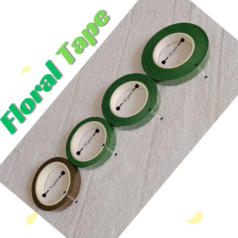 

Floral Tape / Flower Tape selotip bunga 1,2 cm 1/2 inch