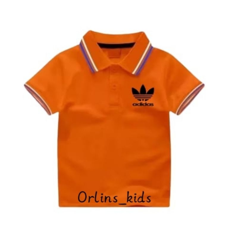 KAOS POLO KRAH WANGKI ANAK BORDIR ADIDAS 2