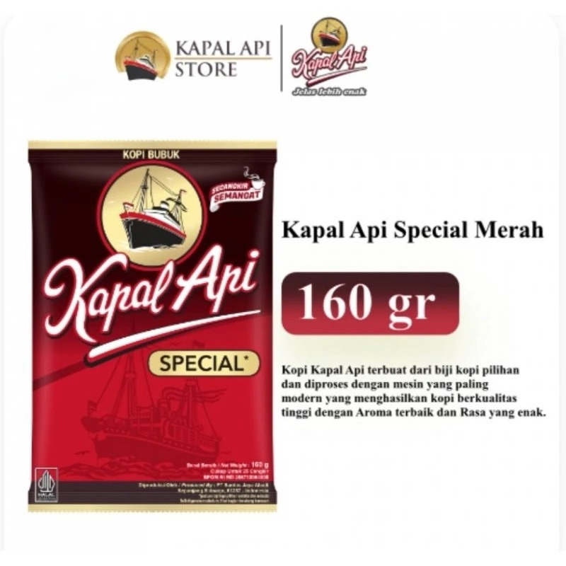 

Kopi Kapal Api Spesial Merah 160gr