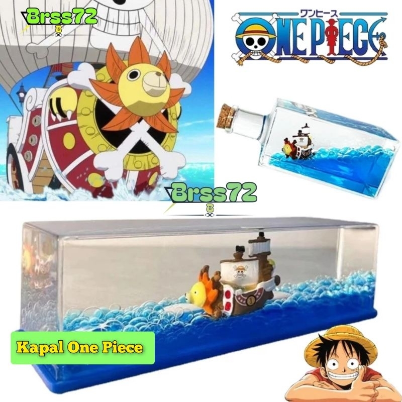 Kapal pesiar one piece cair melayang dekorasi kapal pajangan hiasan