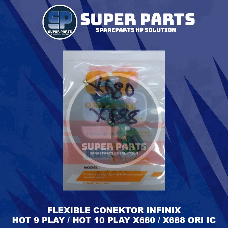 PAPAN CONEKTOR CAS INFINIX HOT 9 PLAY / HOT 10 PLAY X680 / X688 ORI IC