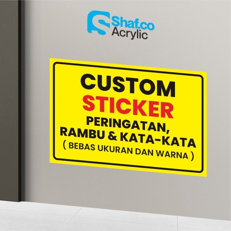 

COSTUM STICKER / STIKER // RAMBU-RAMBU