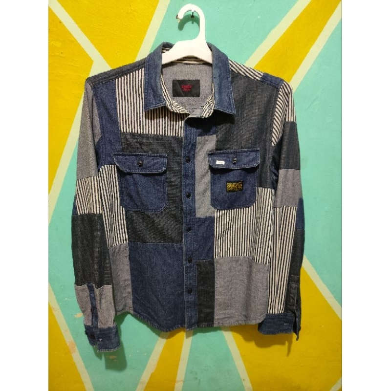 kemeja denim evisu original second
