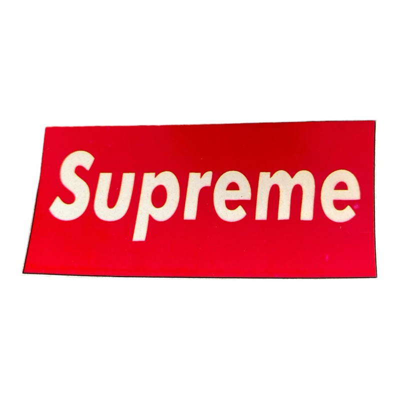 

STIKER Brand SUPREME merah ukuran 7X3cm bahan vinil