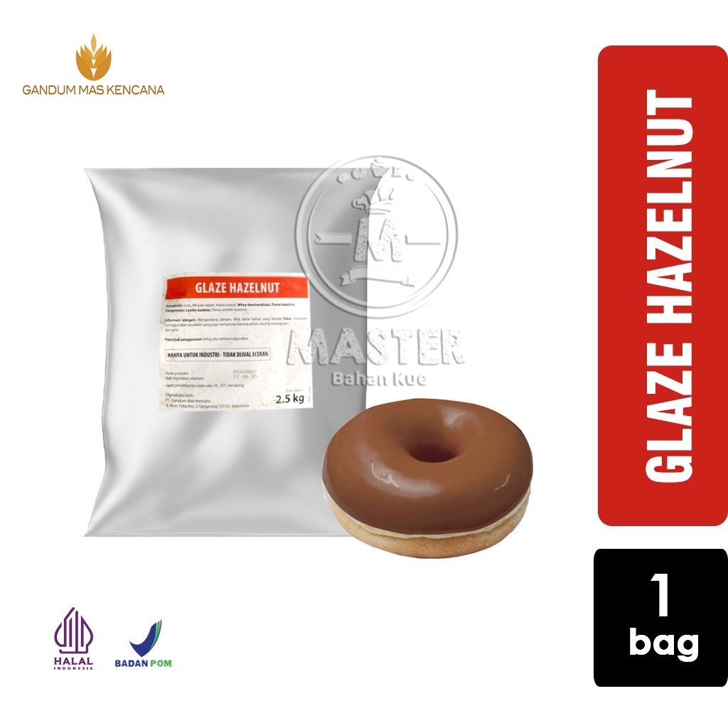

Glaze Hazelnut Gandum Mas Colatta Topping Olesan Donat [BAG 2.5kg]
