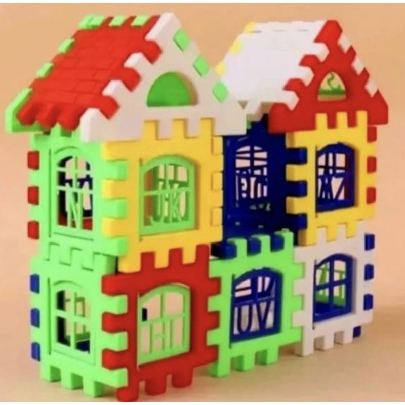 Mainan Edukasi Puzzle Rumah - Puzzle Bangunan Rumah