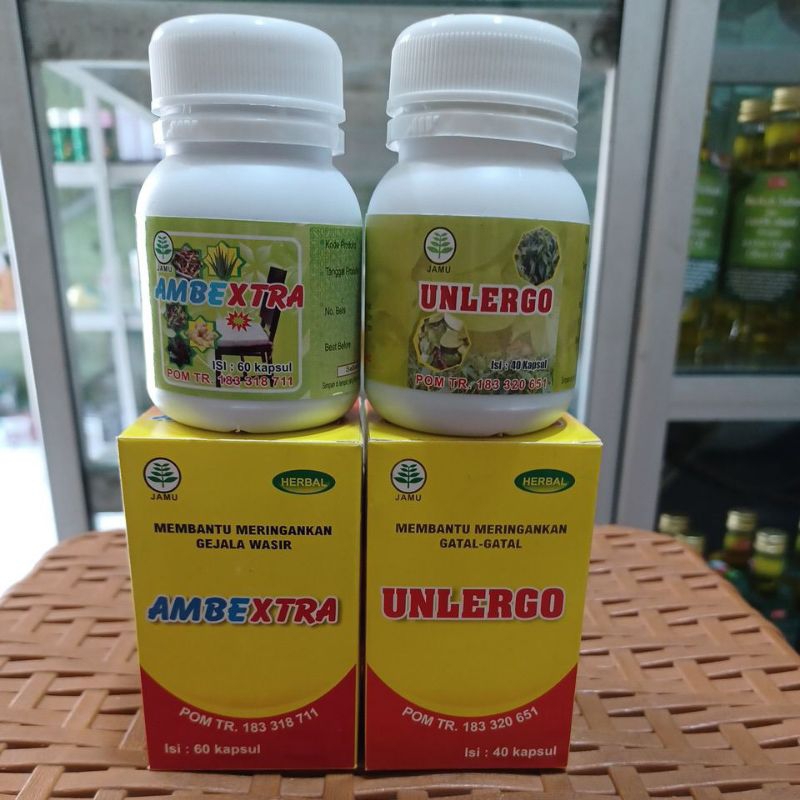 

HERBAL Solusi Sakit WASIR AMBEXTRA UNLERGO Kemasan BARU