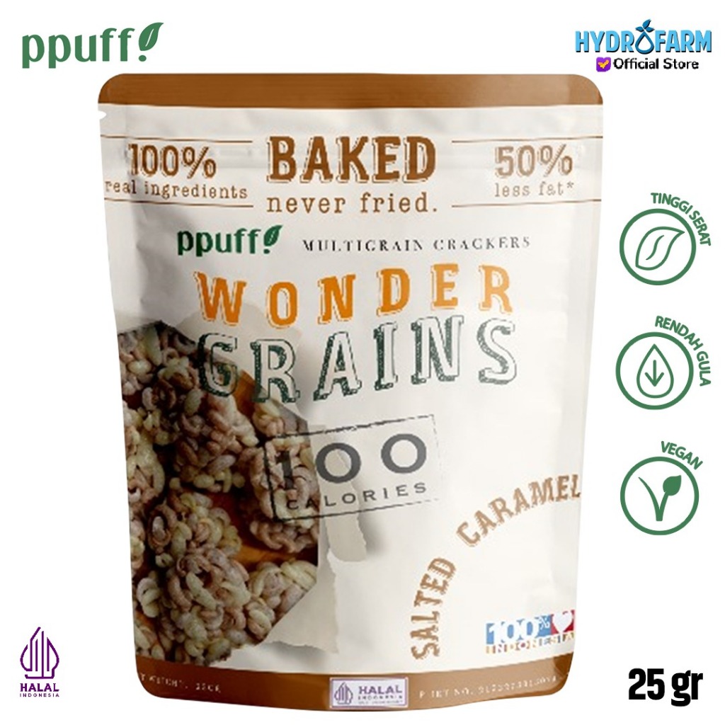 

Ppuff! - Wonder Grain Salted Caramel / Keripik Biji Bijian Karamel