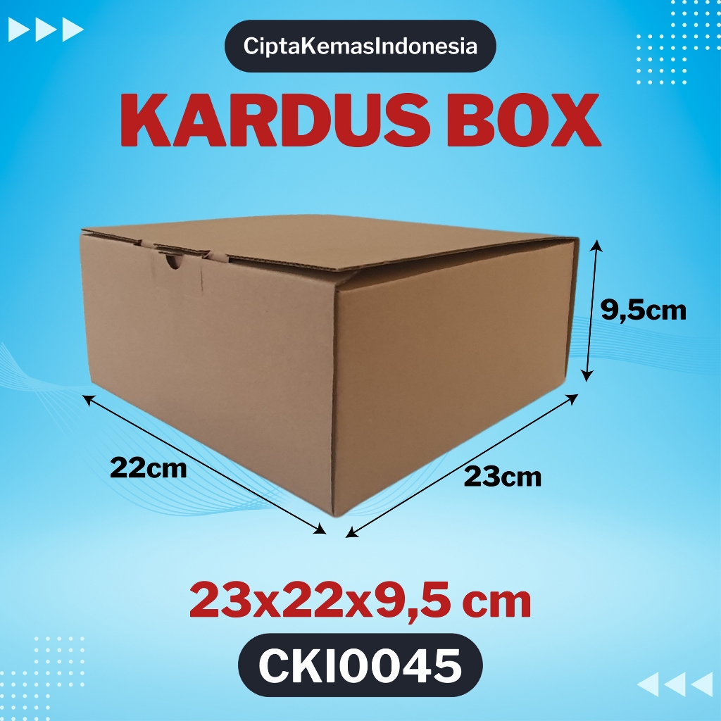 

Kardus Box Die Cut 23x22x9,5 cm Dus Packing Packaging Polos