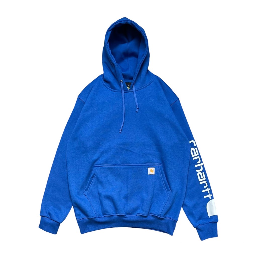 Hoodie Carhartt Blue Spell Out Blue