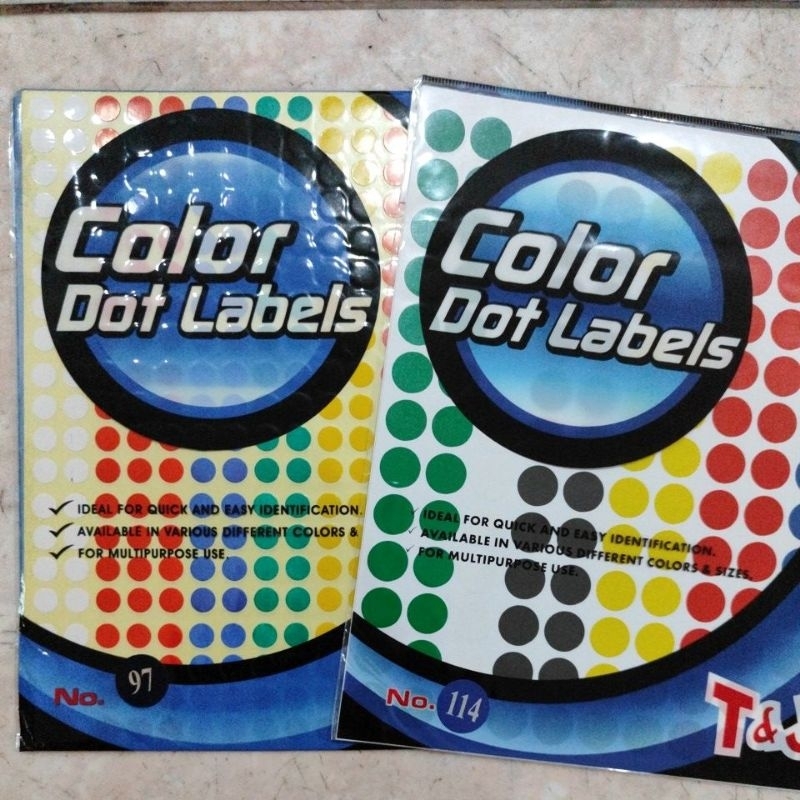 

(isi 5 lembar) STIKER COLOR DOT LABELS / Stiker dot reward anak sekolah kanto