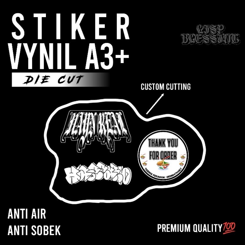 

STIKER VYNIL TAHAN AIR DIE CUT
