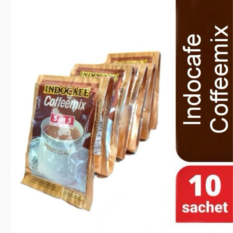 

kopi Indocafe Coffeemix 3 in 1 instan sachet Renceng 10 Pcs