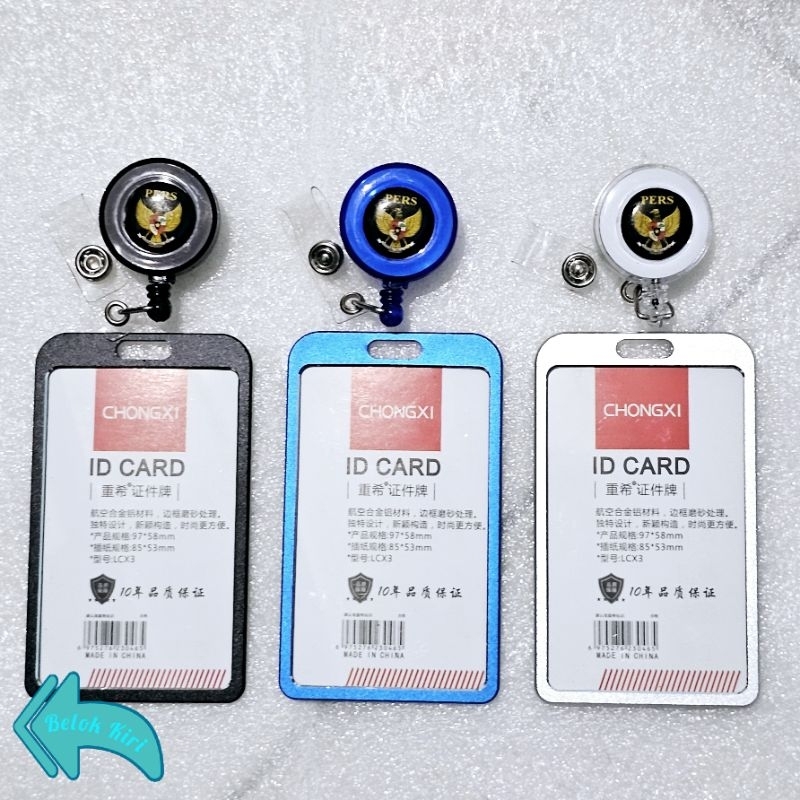 

Tempat Kartu Id Card Aluminium + Yoyo Logo PERS
