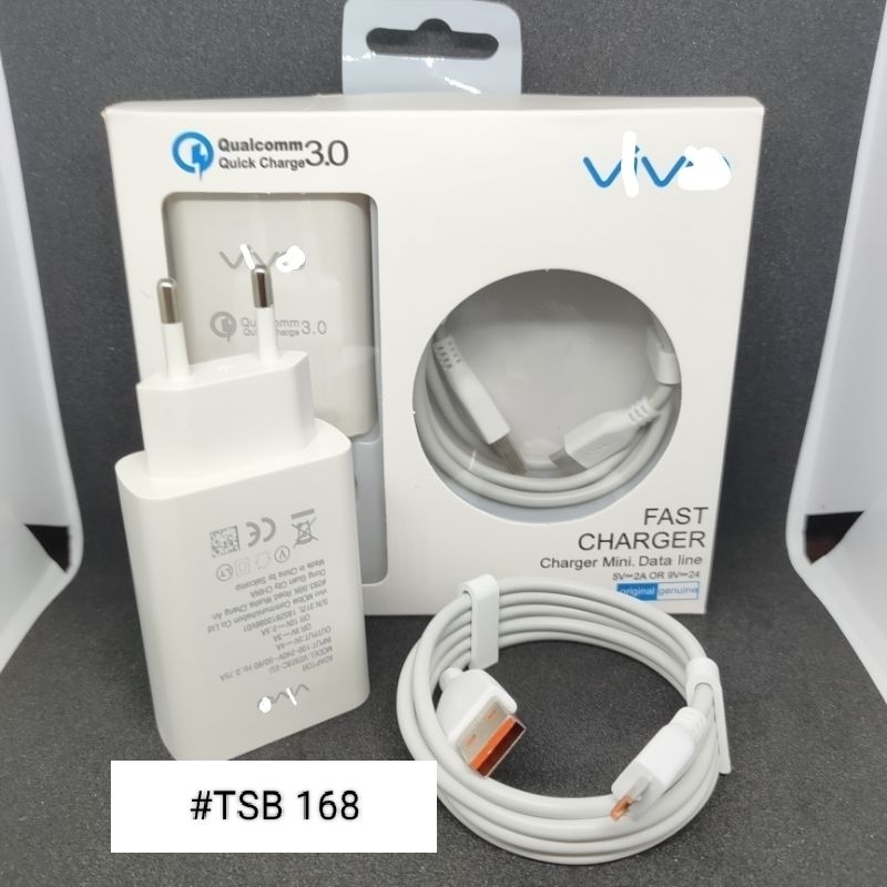 Charger Vivo Y20 Y20S Y20i Y91C Y81 V15 V9 Micro USB ORIGINAL 100% FAST CHARGING CASAN HP
