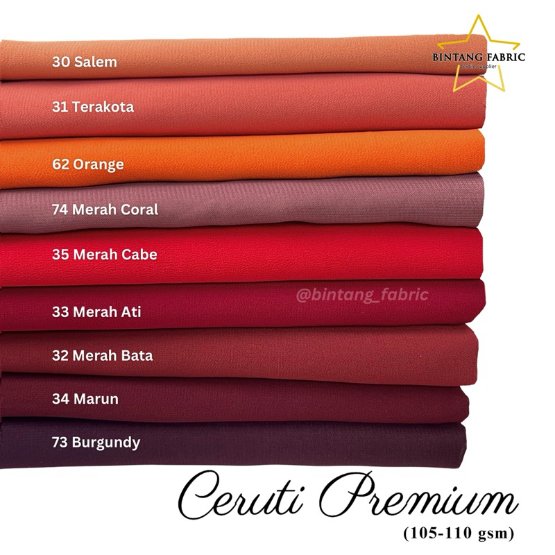 Bahan Kain Ceruti Ceruty Babydoll Premium 1 meter