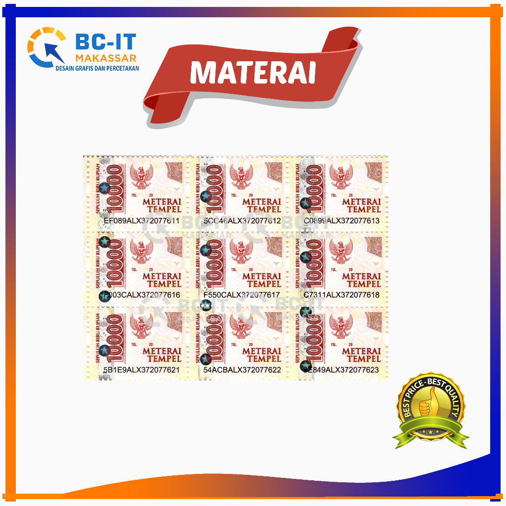 

Materai POS 10000 Asli