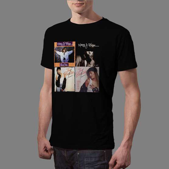 Kaos Toni Braxton Mary J Blige Tshirt Bahan 100% Cotton Black & White | Casual T-SHIRT Size S M L XL