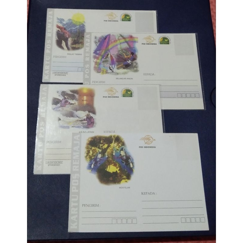 

Kartu Pos Jadul Indonesia Set Seri Kartu Pos Remaja 4Pcs
