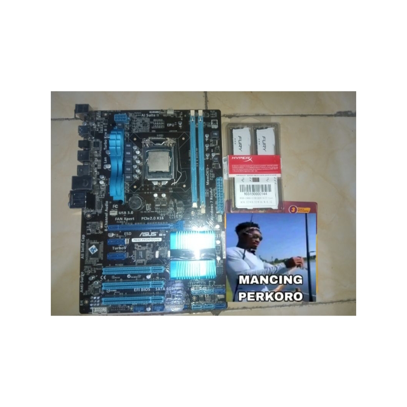 paketan motherboard h61 core i5 3470 ram 16gb