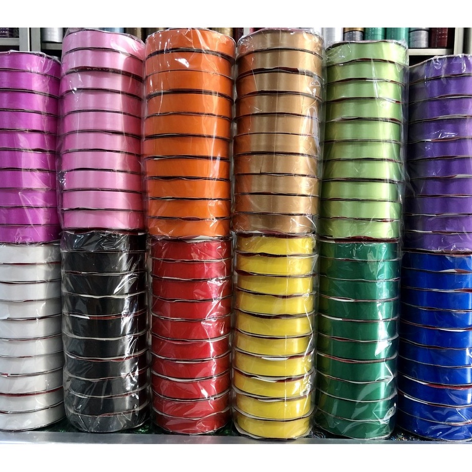 

CUCI GUDANG Pita Kado Polos 34 Inch isi 1 roll Pita Jepang Polos 2 cm Souvenir Ribbon