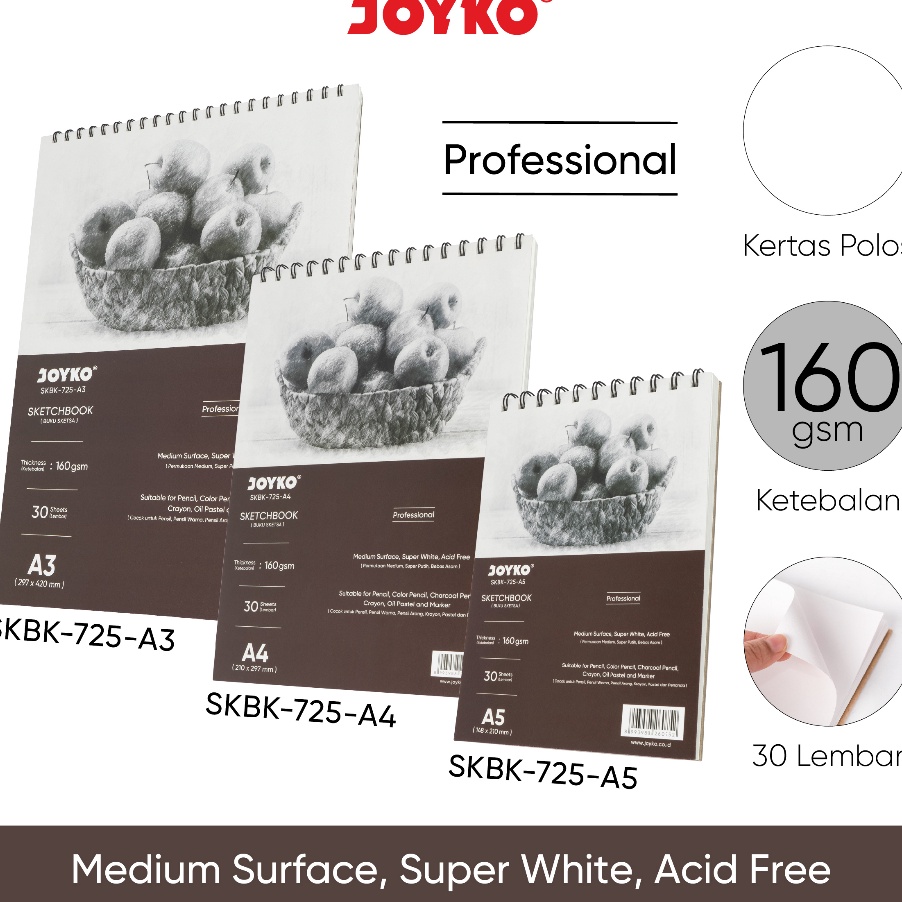 

NEW PRODUCT Drawing Sketch Book A5 A4 A3 PROFESSIONAL Buku Gambar Sketsa