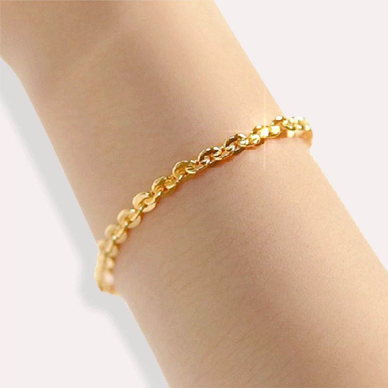 Gelang Christine Titanium Wanita Anti Karat - Perhiasan Gelang Rantai Korean Style Aesthetic - Jewel