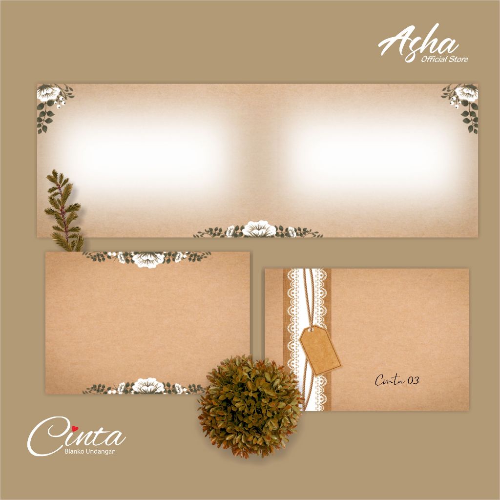 BLANGKO UNDANGAN NIKAH - BLANKO UNDANGAN CINTA 03