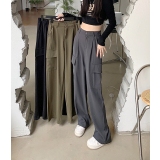 Celana wanita tartan kulot highwaist kotak wanita celana korean style wanita
