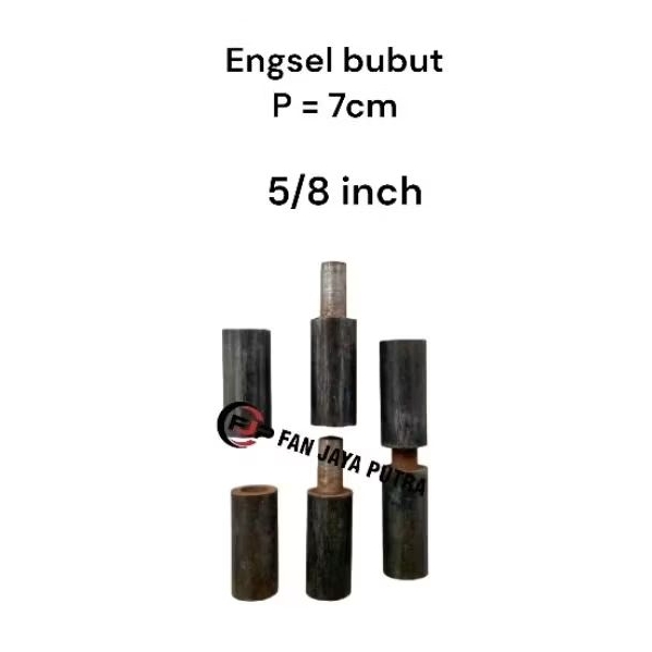 Engsel bubut pipa 5/8 inch panjang 7cm | Engsel pintu pagar besi | Engsel pintu besi
