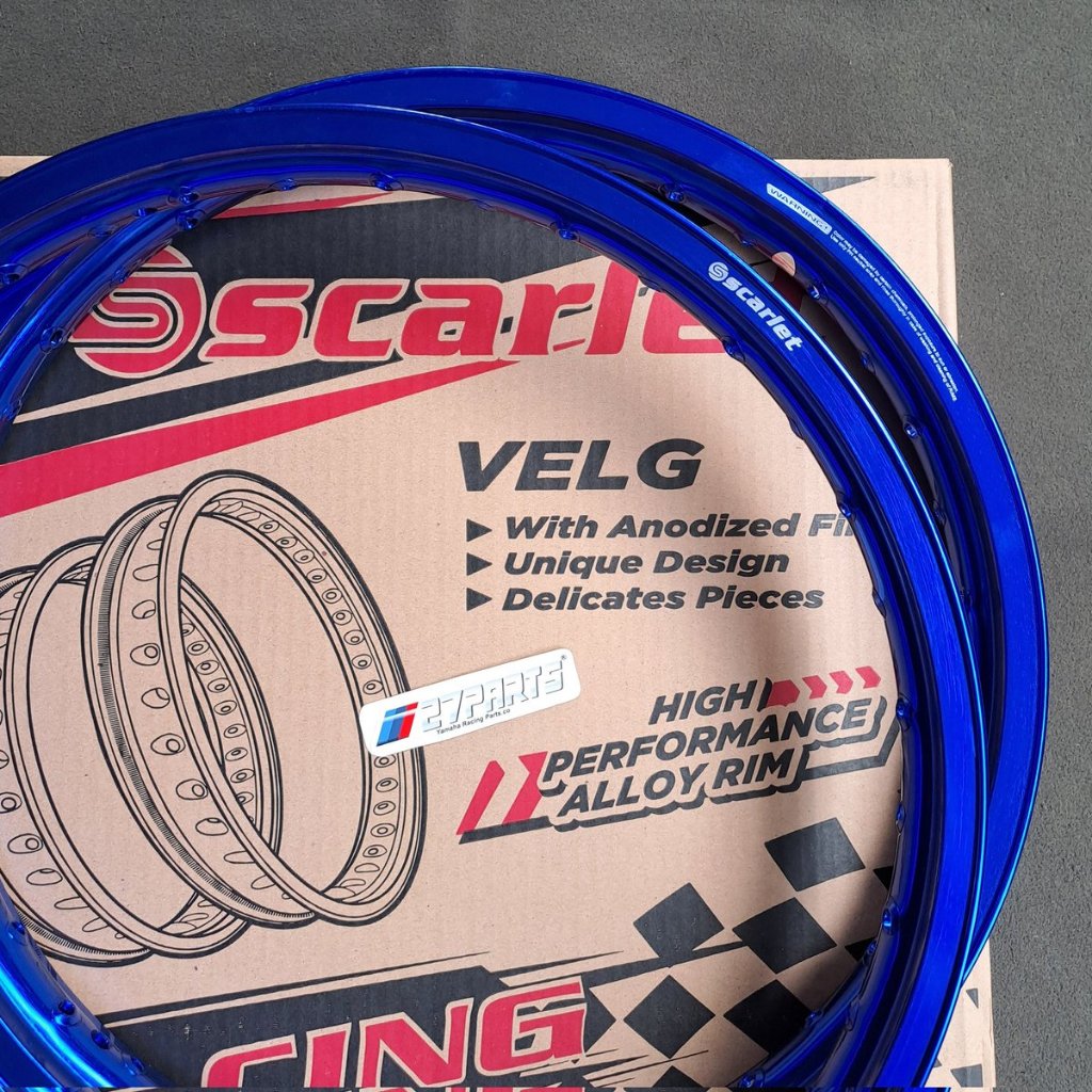 VELG SCARLET RACING BIRU UKURAN 18 RX KING VELG SCARLET RX KING UKURAN 18-185 18-160 VELG RX KING RI