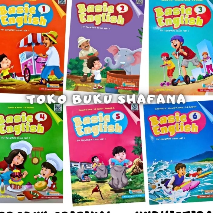 TERLARIZZZ Buku Basic English Kelas 1 2 3 4 5 6 SD Yudhistira Kurikulum Merdeka  Bahasa Inggris Kurm