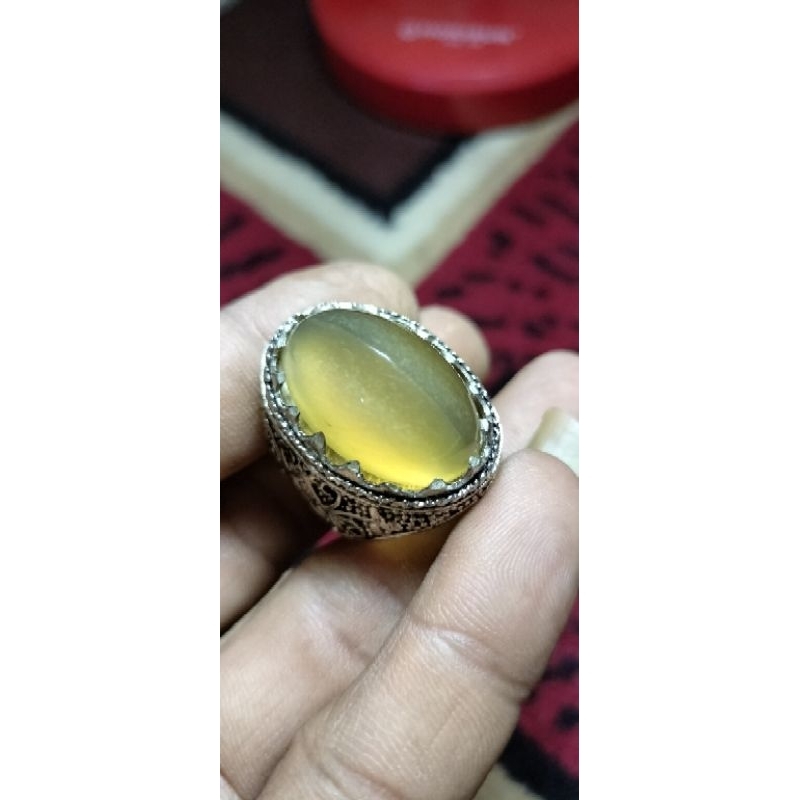 cincin akik pandan Lumut semu