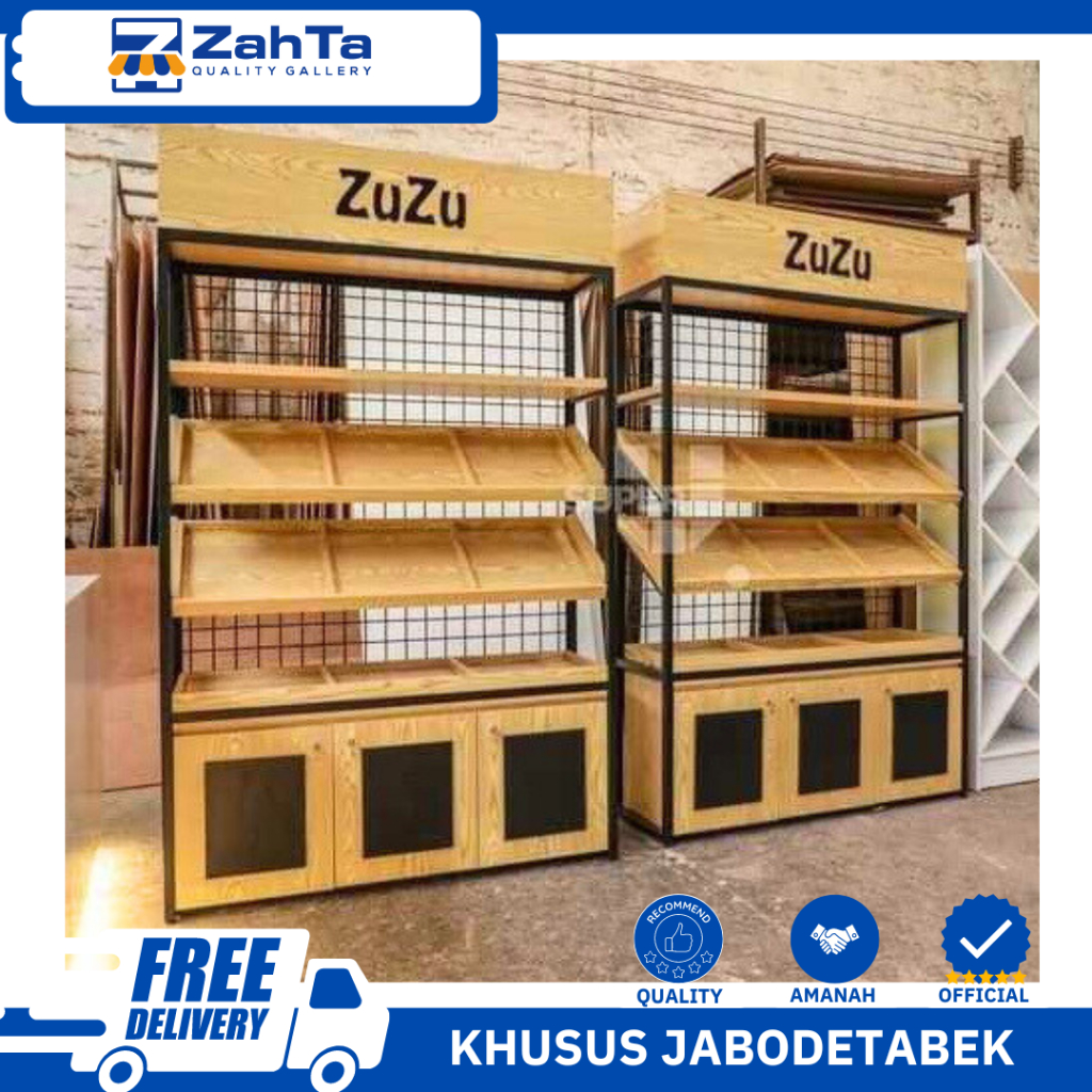 ZAHTA - RAK DISPLAY TOKO ROTI RAK DISPLAY ROTI PAKAI LOGO