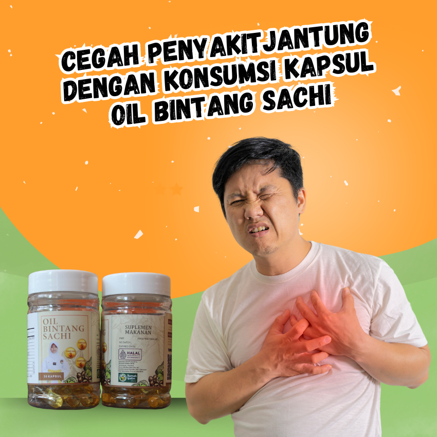 Obat Herbal Jantung Kapsul Oil Bintang Sachi