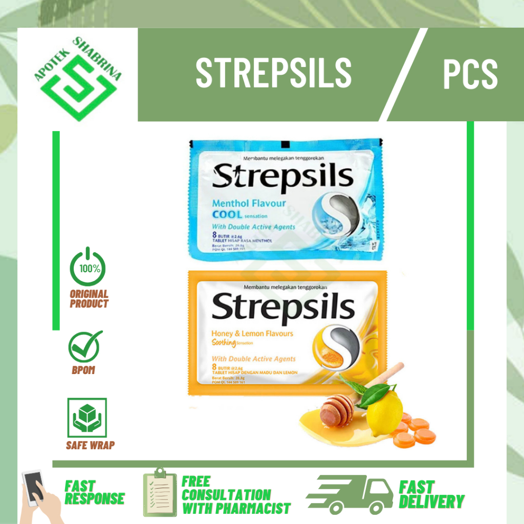 

STREPSIL COOL/HONEY DAN LEMON ISI 6 - RADANG TENGGOROKAN/ PERMEN PELEGA TENGGOROKAN