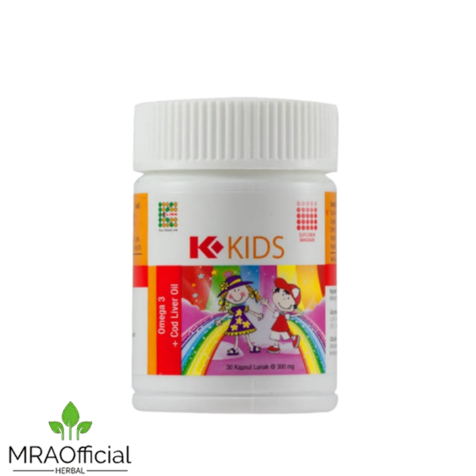 Omega Kids K Link | kapsul Minyak Ikan Omega 3 | K Kids Original