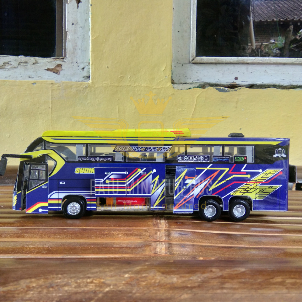 Miniatur Bus Sudiro Tungga Jaya Draka Full Interior