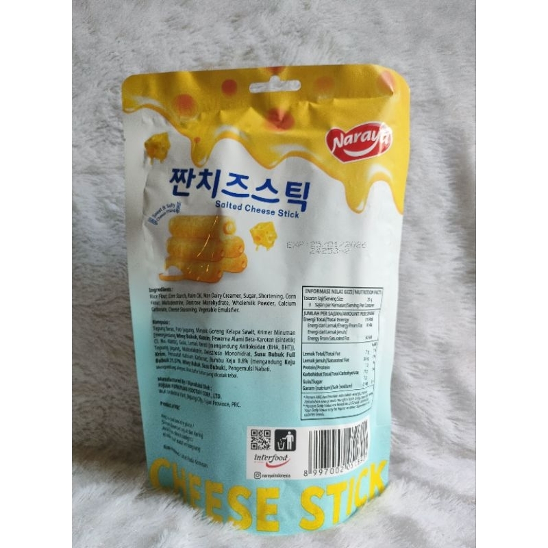 

Forcysn Naraya Salted Cheese Stick/Snack Stik Rasa Keju