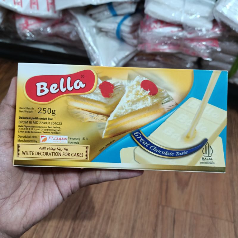 

Bella White Compound Chocolate 250gram / coklat putih Bella