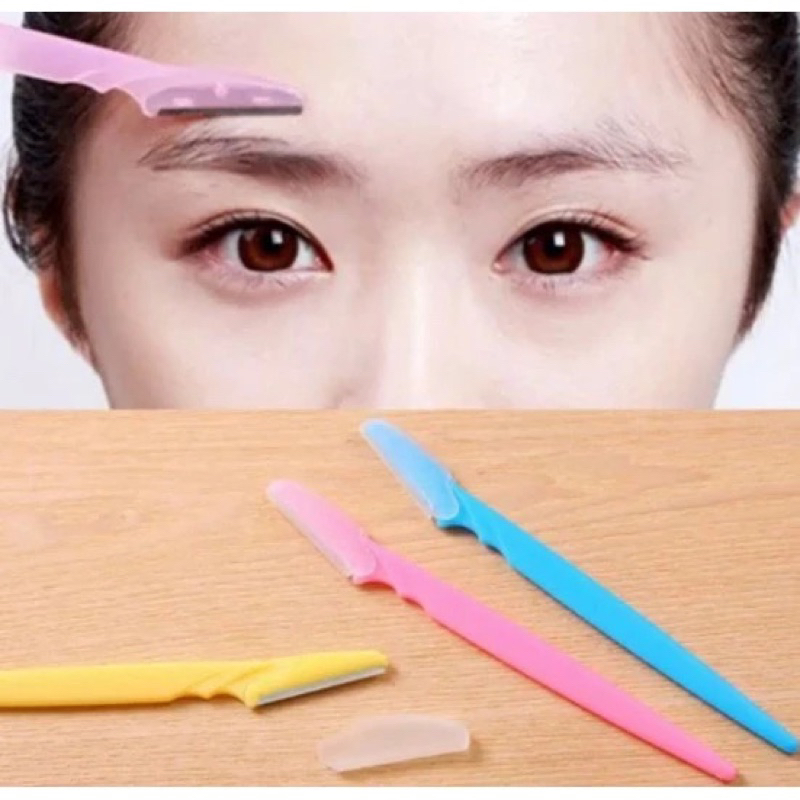 Alat pencukur alis eyebrow trimmer pisau cukur kumis alat perapi bulu kerokan razor pengerok manual 