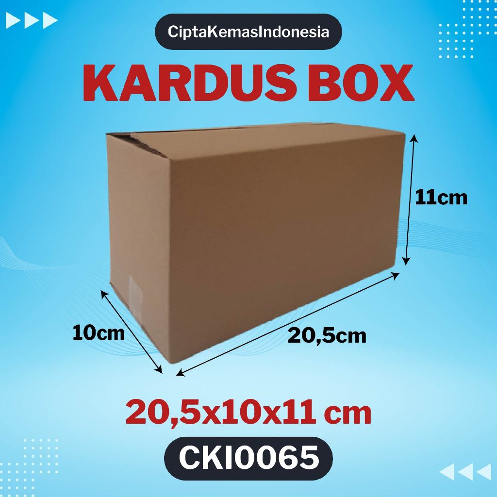 

Kardus Box Die Cut 20,5x10x11 cm Dus Packing Packaging Polos