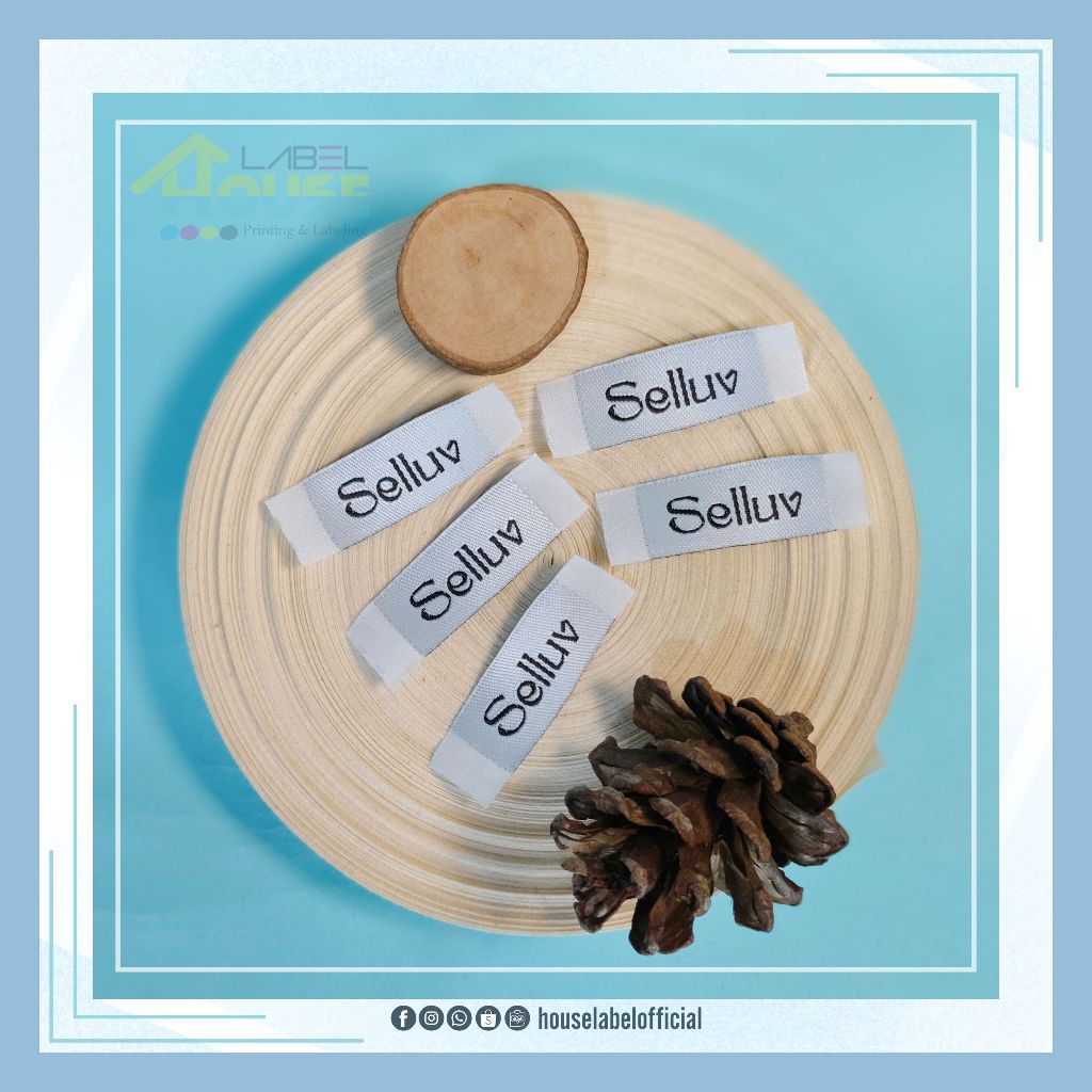 Label baju / Label Bordir / Woven Damask