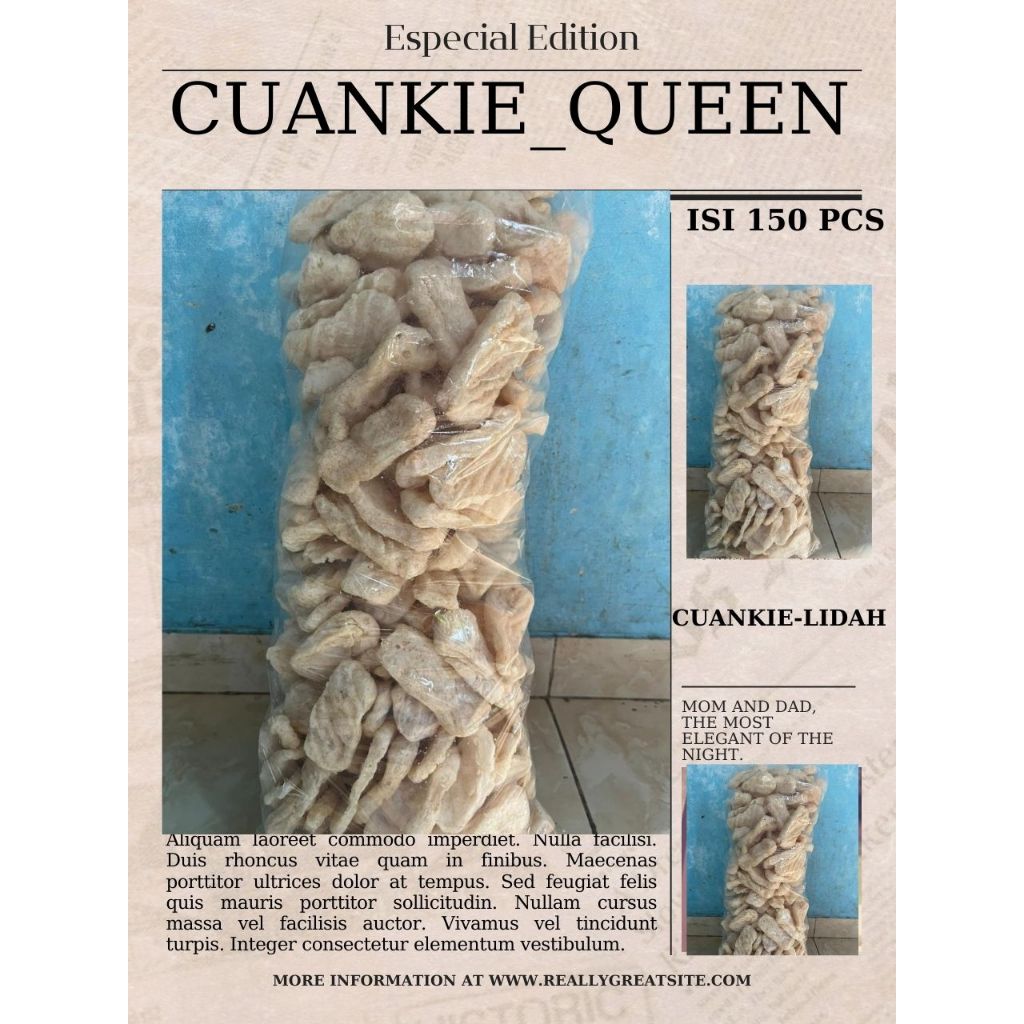 

CUANKIE LIDAH SPESIAL IKAN TENGIRI ISI 150 PCS